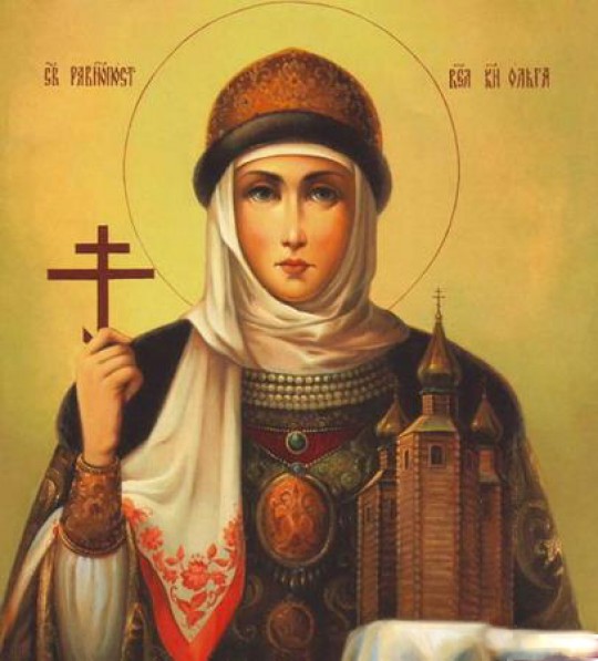 Канонический православный образ Святой Равноапостольной княгини Ольги