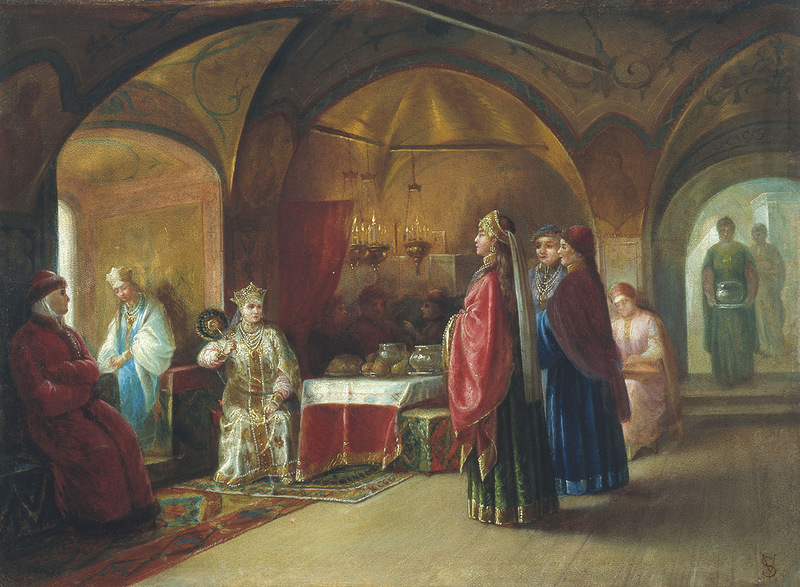 М.П. Клодт. "Терем царевен". 1878 г., холст, масло