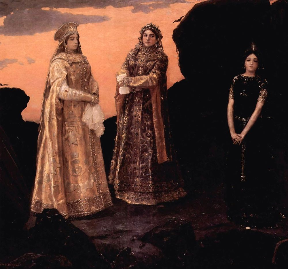 Виктор Васнецов "Три царевны подземного царства". Холст, масло. 1879 г.