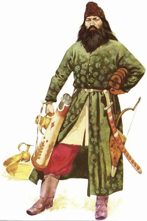 Иллюстрация: реконструкция образа воина Печенегов