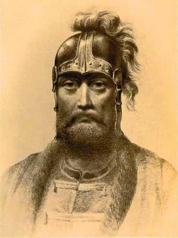 Великий князь Святополк-Михаил. Современный рисунок на основе гравюр.